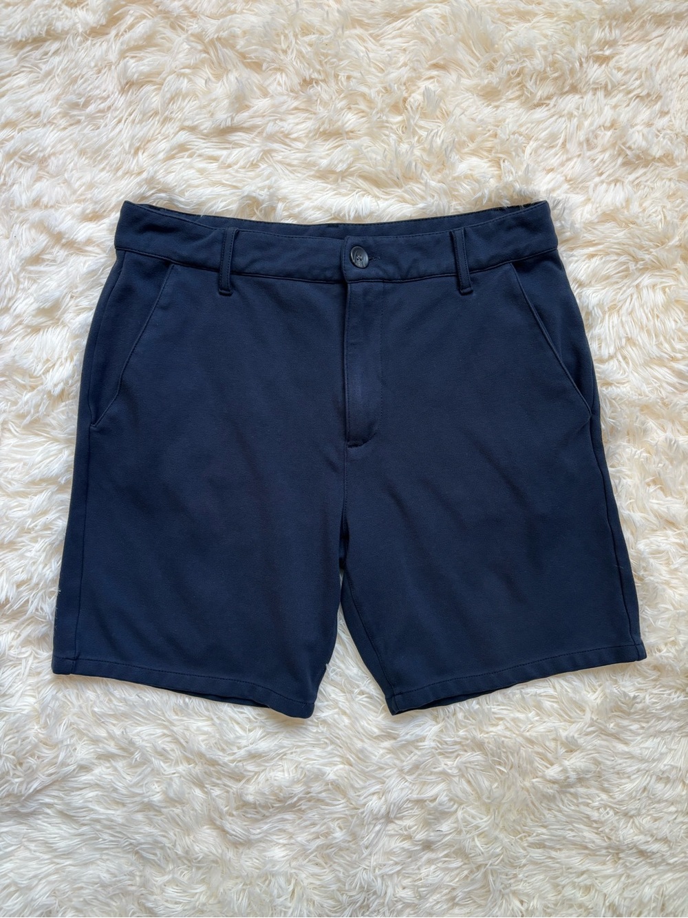 True Classic Men’s Navy Chino Shorts Size 30 Stretch Flat Front
